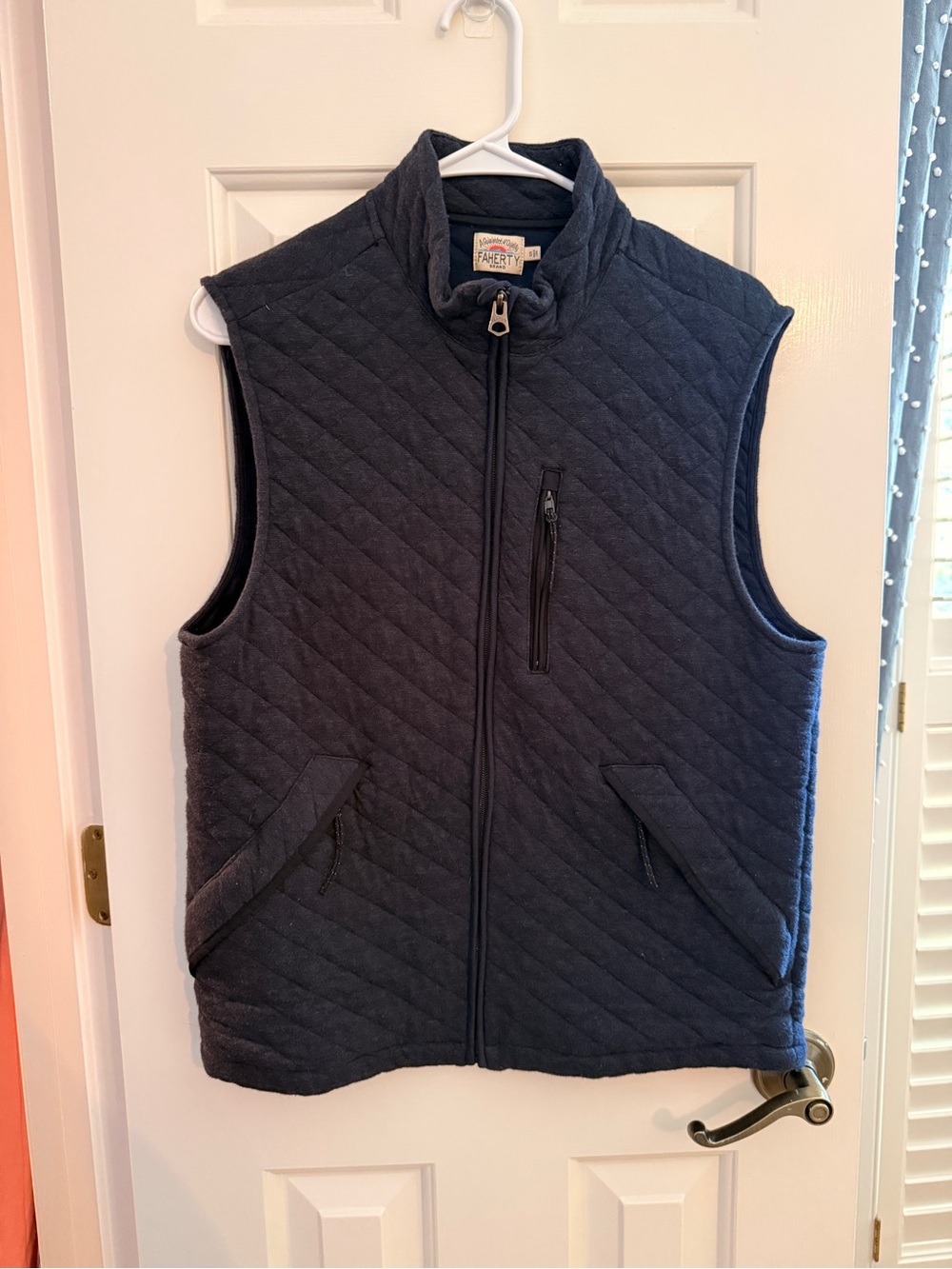 Faherty Quilted Navy Men's Vest